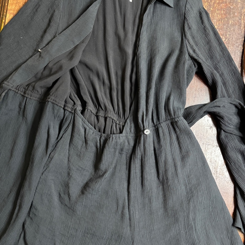 Free People One Piece Faux Wrap Long Sleeve Romper - Picture 14 of 15